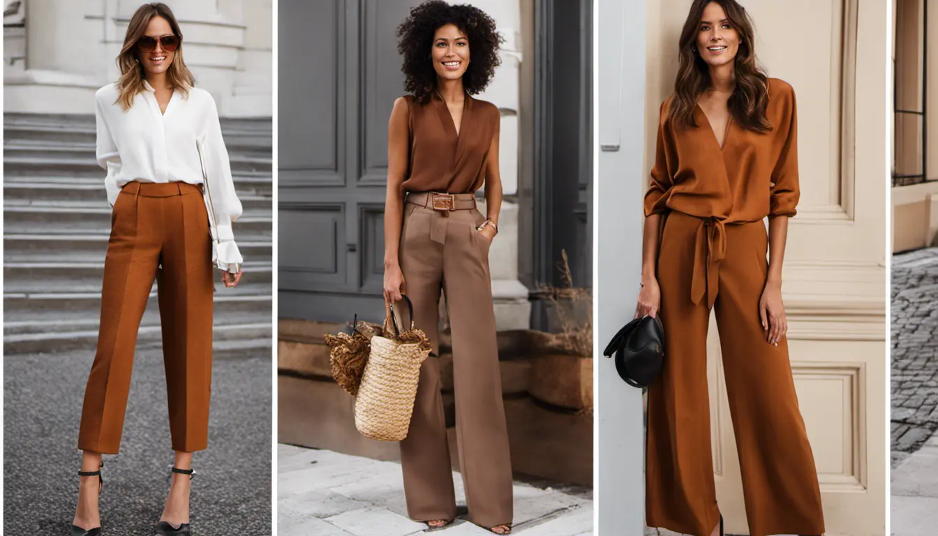 Top 5 des couleurs tendance à porter avec un pantalon marron femme